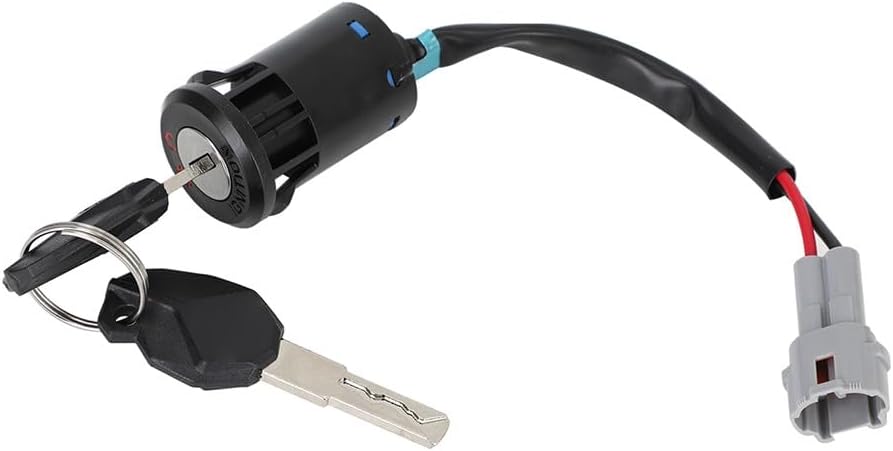 Electric Dirt Bike Ignition Key Switch Starter Kit for Talaria Sting MX3 and MX4, 6061 Aluminum Alloy, Rubber Construction, Includes 3 Key Cylinders, 2 Keys, 1 Gasket