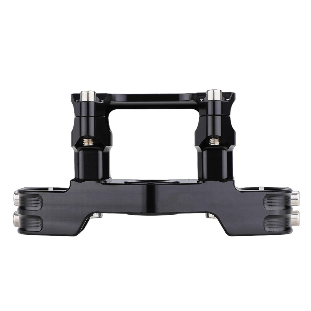 Triple Clamp with Risers Set for TTR 110 TTR110E TTR 110E 2008-2025, CNC Machined Aluminum Alloy | Handlebar Riser | Hard-Anodized | Direct Fit | Easy Installation Black