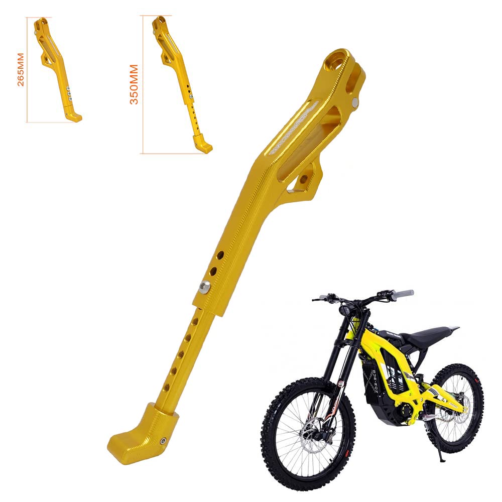 JFG RACING Sur Ron Kickstand,Motorcycle Kick Stand Side Aluminum Alloy CNC Adjustable for Surron Light Bee S/X Segway X160/X260 Talaria Sting Black