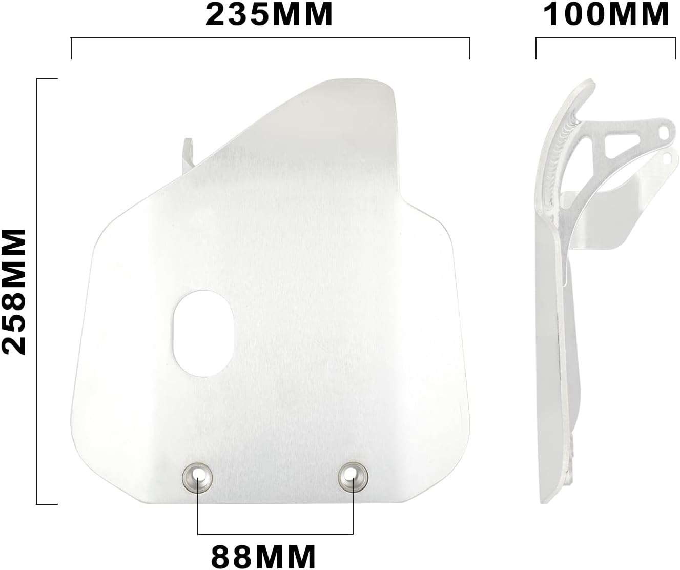 Motorcycle Skid Plate Engine Guard for CRF 110 CRF110F 2019–2024 Black