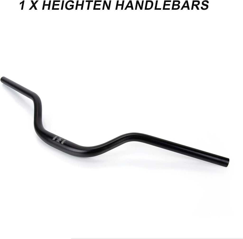 Motorcycle Handle Bars, PSLER Heighten Handlebars 7/8 22mm Handlebars 31.8mm Riser Handlebar for Sur Ron Light Bee X/S Segway X160/X260 Talaria Sting MX3 R MX4 Talaria XXX E-Ride Pro 79Bike (Black)