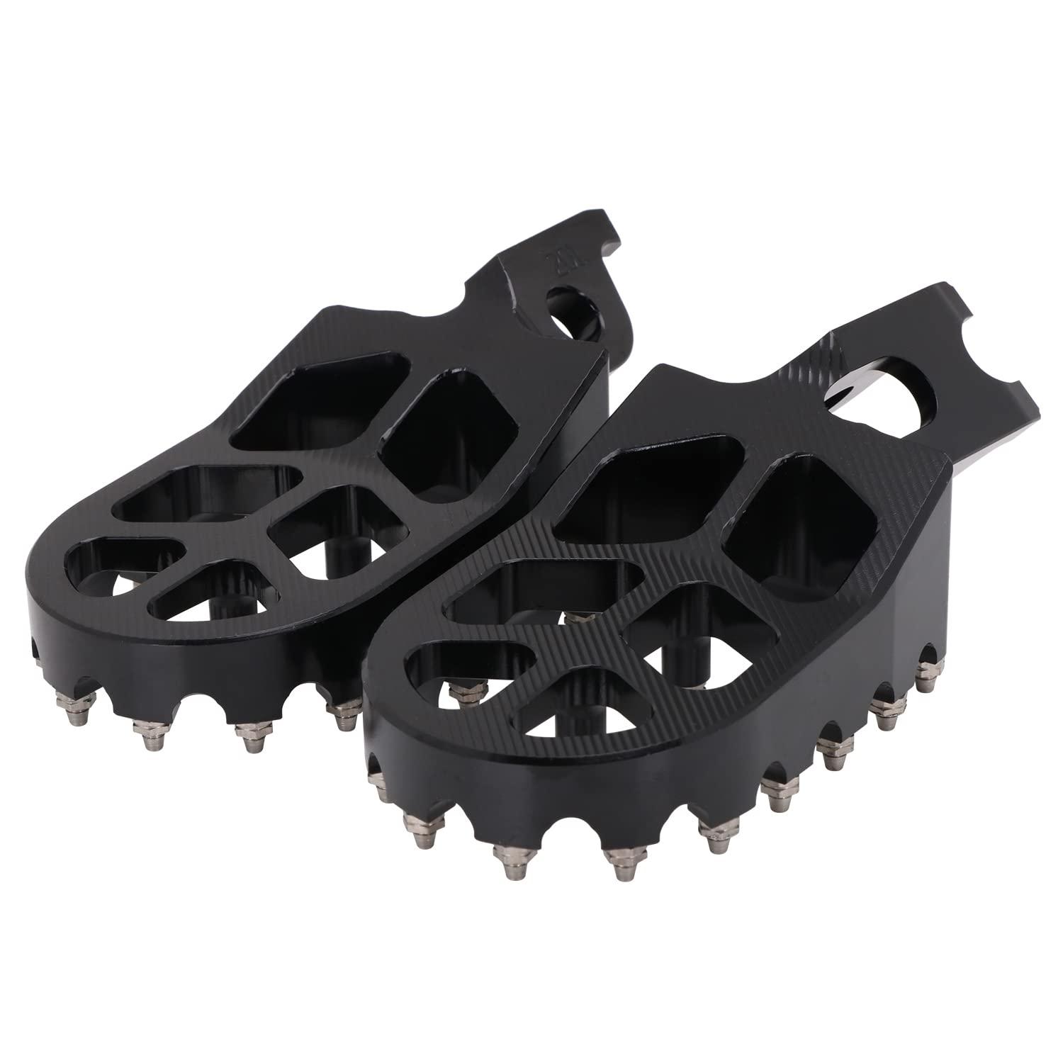 AnXin Dirt Bike Foot Pegs Motorcycle Footpegs Foot Pedals Rests CNC for KLX 110 KLX110 2002-2023 KLX110L 2010-2023 KX60 1998-2003 Pit Bike Black