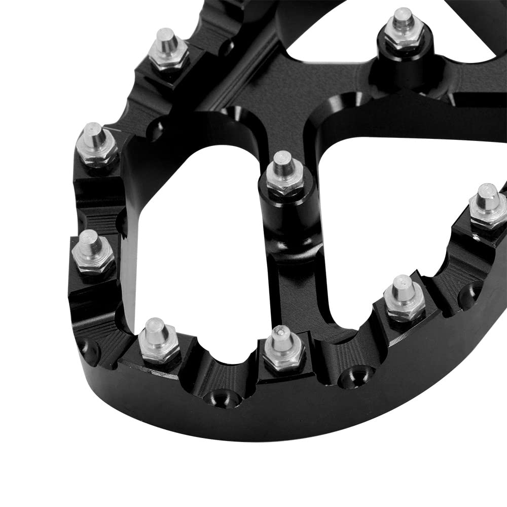AnXin Dirt Bike Foot Pegs Motorcycle Footpegs Foot Pedals Rests CNC for KLX 110 KLX110 2002-2023 KLX110L 2010-2023 KX60 1998-2003 Pit Bike Black