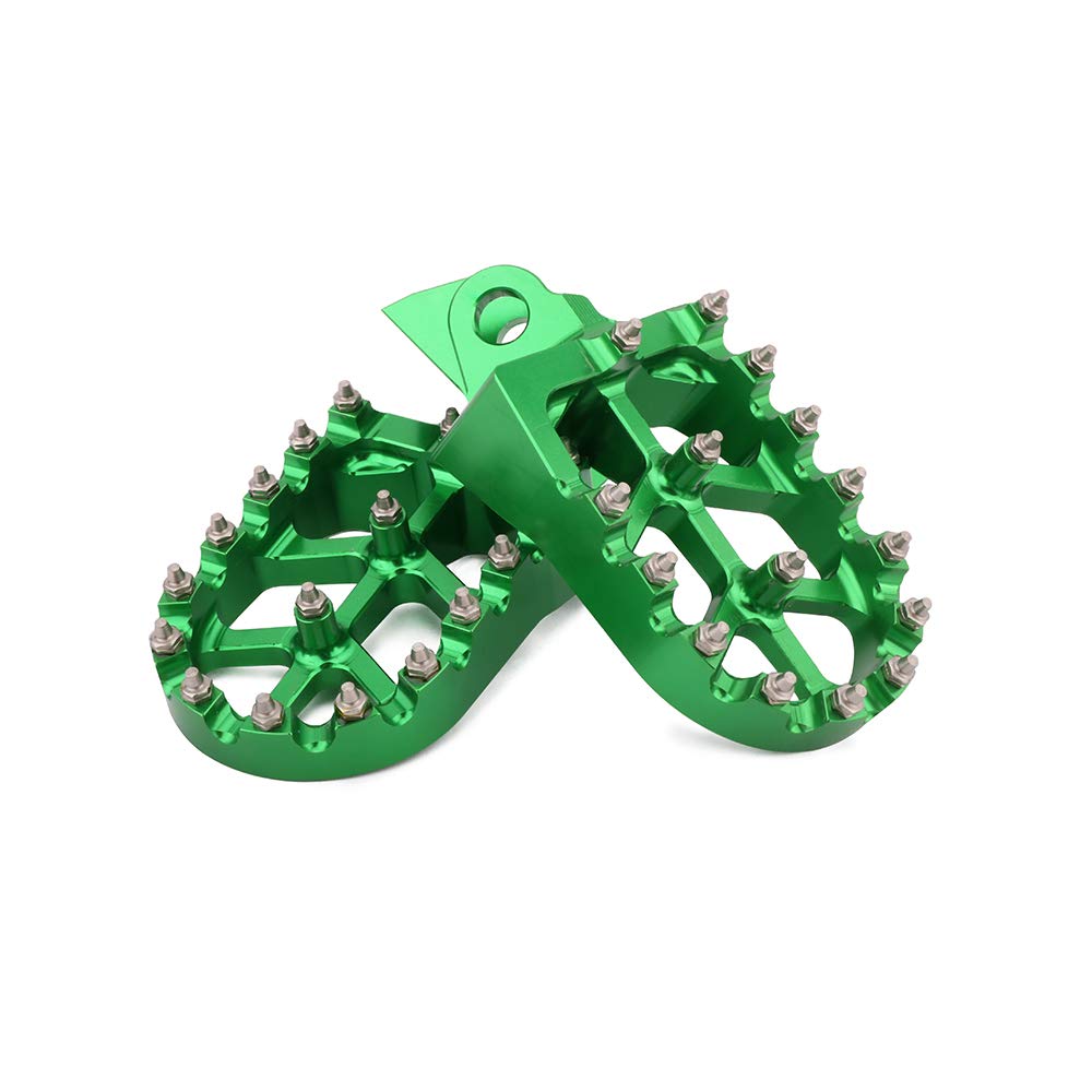 AnXin Dirt Bike Foot Pegs Motorcycle Footpegs Foot Pedals Rests CNC for KLX 110 KLX110 2002-2023 KLX110L 2010-2023 KX60 1998-2003 Pit Bike Black