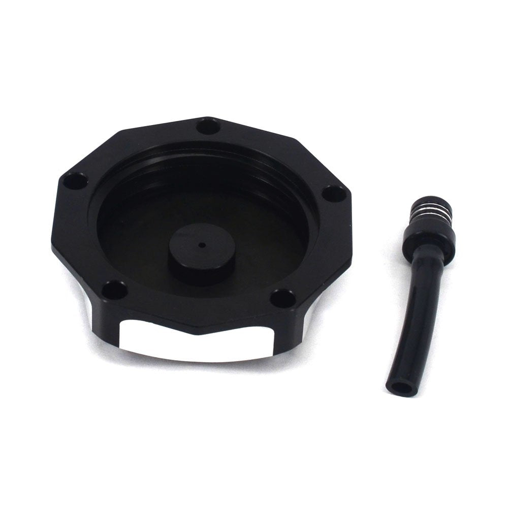 JFG RACING Dirt Bike Gas Cap,Motorcycle Gas Fuel Tank Cap with Breather Valve CNC for KX85 KX100 KX250 KX250F KX450F KX450 KLX450R KLX 110 KLX110 Dirt Pit Bike Green
