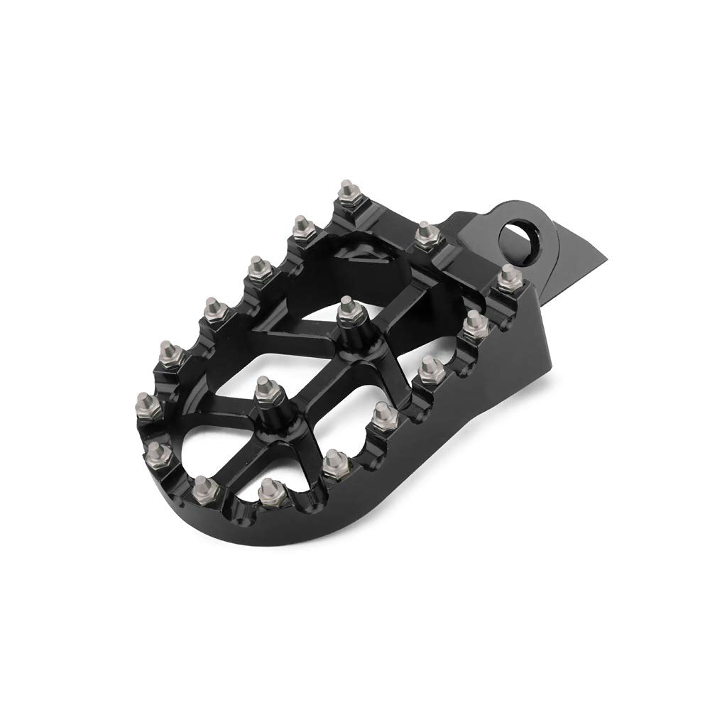 AnXin Dirt Bike Foot Pegs Motorcycle Footpegs Foot Pedals Rests CNC for KLX 110 KLX110 2002-2023 KLX110L 2010-2023 KX60 1998-2003 Pit Bike Black