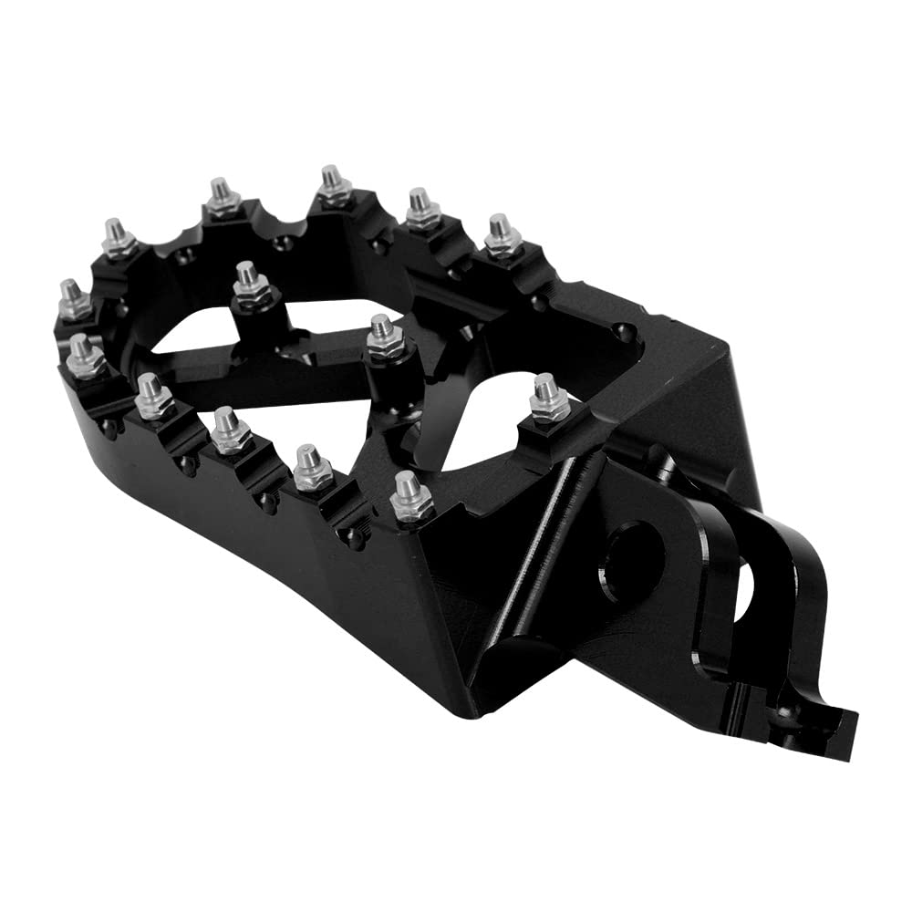 AnXin Dirt Bike Foot Pegs Motorcycle Footpegs Foot Pedals Rests CNC for KLX 110 KLX110 2002-2023 KLX110L 2010-2023 KX60 1998-2003 Pit Bike Black