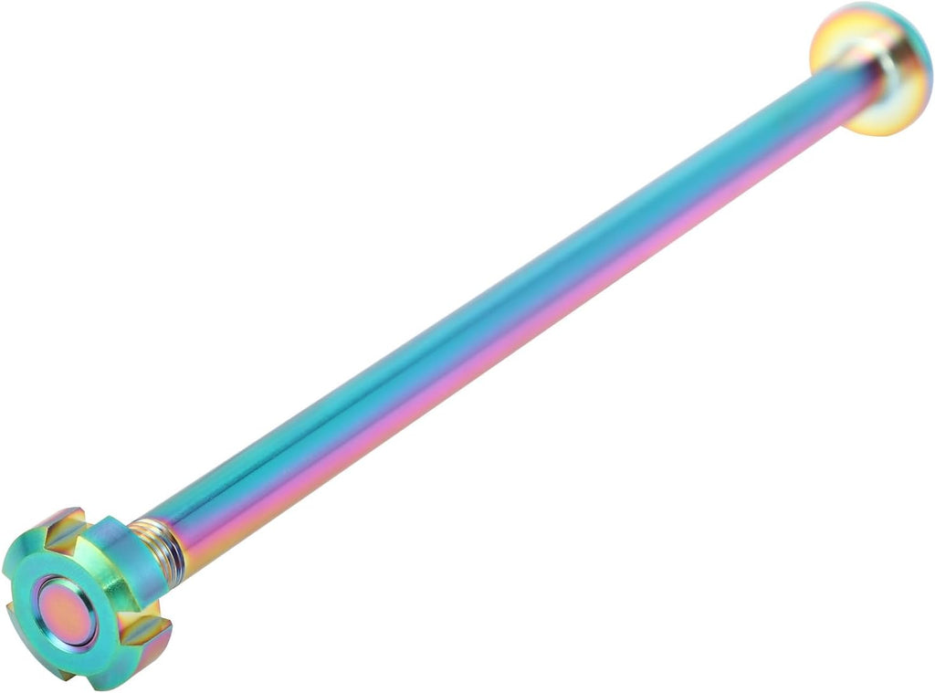 Funparts Center Axle Flat Fork Shaft Axle with Nut Titanium Alloy Jackshaft Axis for Surron Sur Ron LBX Electric Dirt Bike