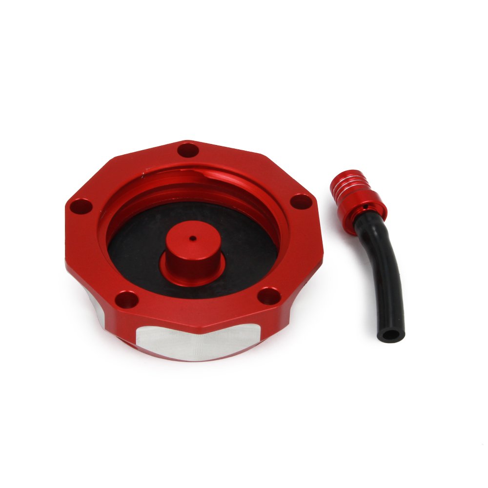 JFG RACING Dirt Bike Gas Cap,Motorcycle Gas Fuel Tank Cap with Breather Valve CNC for KX85 KX100 KX250 KX250F KX450F KX450 KLX450R KLX 110 KLX110 Dirt Pit Bike Green