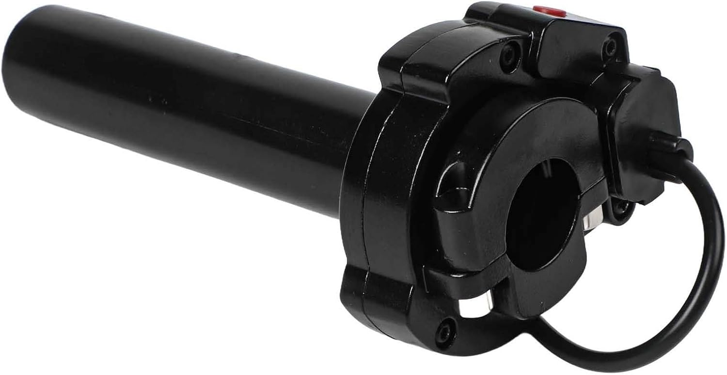 Aluminum Alloy Throttle Handlebar with Rubber Grip for Talaria Sting X3 MX3 MX4 Electric Dirt For Bike, Right Side Replacement Part with Cable, Black