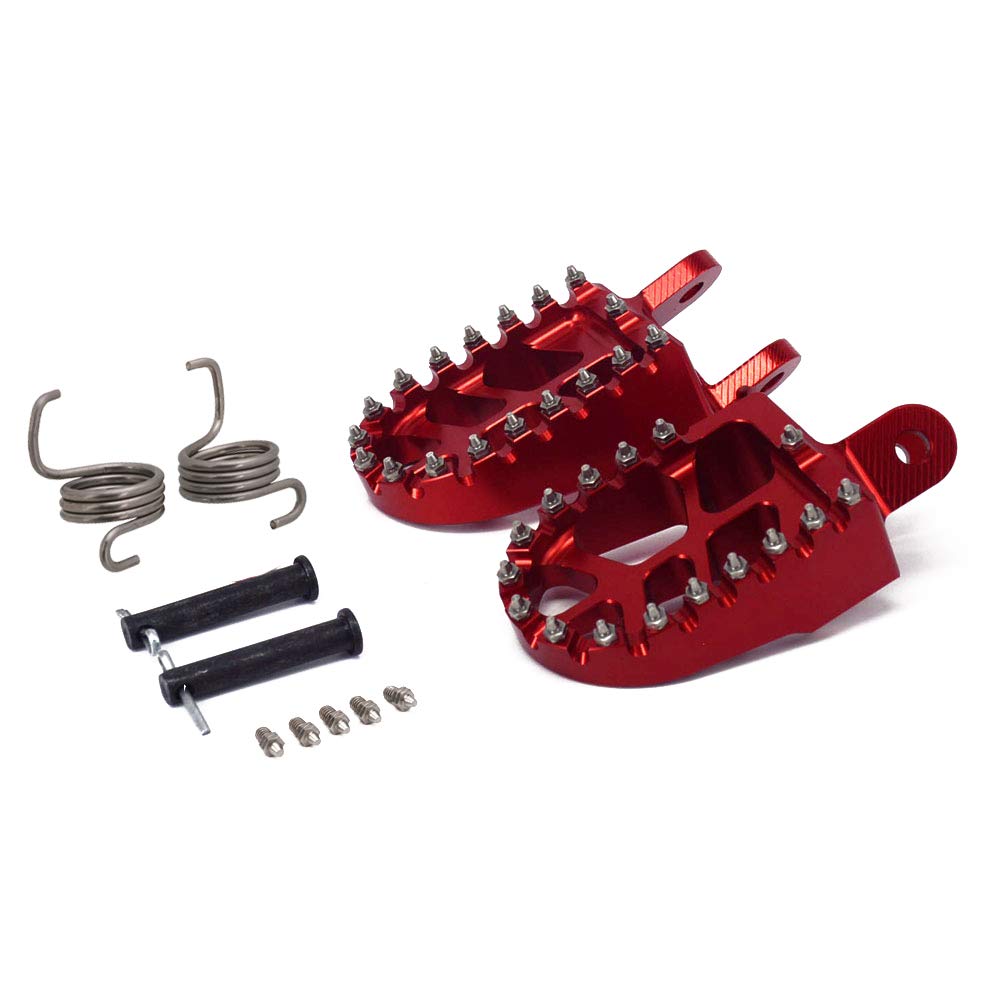 AnXin Dirt Bike Foot Pegs Motorcycle Footpegs Foot Pedals Rests CNC For CRF 110 CRF110F 2013-2022 CRF125F 2014-2023 Dirt Pit Bike Silver