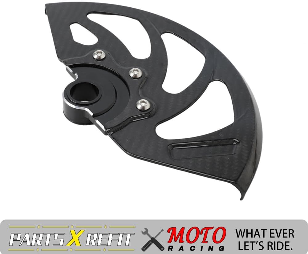 Funparts Carbon Fiber Front Brake Disc Guard for Surron Sur Ron Light Bee X/S Talaria Sting MX3/R MX4 Talaria XXX Segway X260 X160 Electric Dirt Bike
