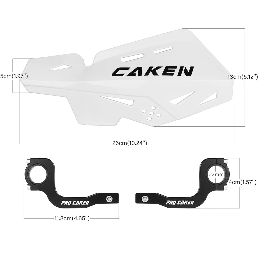 Universal 7/8" 22mm and 1 1/8" 28mm Handle Bar Hand Guards CNC Bracket for Dirt Bike Motocross ATV Scooter for CRF KLX KX LTR TRX SX SXF EXC XCW Grizzly Hawk 250 Bicycles-Red