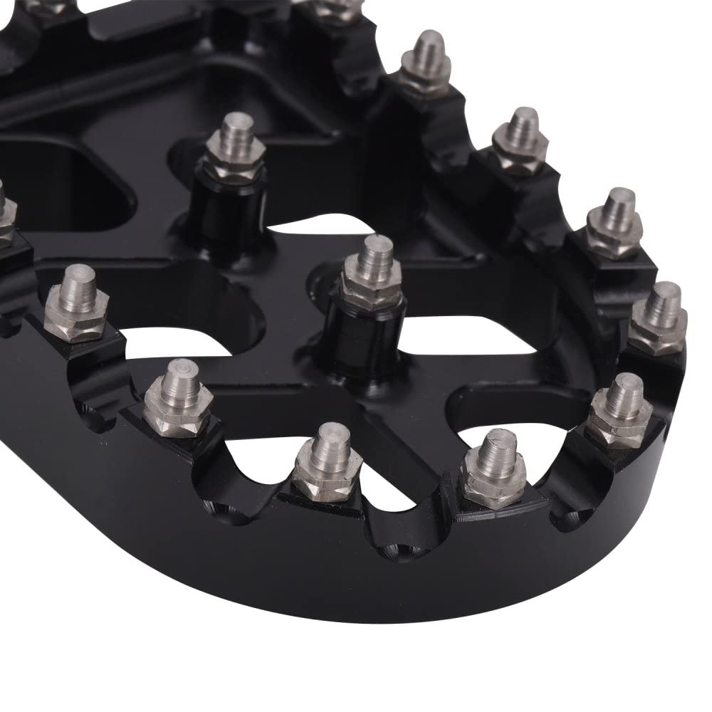 AnXin Dirt Bike Foot Pegs Motorcycle Footpegs Foot Pedals Rests CNC for KLX 110 KLX110 2002-2023 KLX110L 2010-2023 KX60 1998-2003 Pit Bike Black