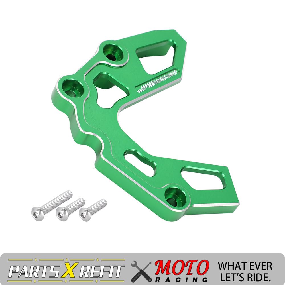 JFG RACING Dirt Bike Sprocket Guard Chain Cover Case Saver Guard Protection CNC for KLX 110 KLX110 KLX110L KLX110R 2002-2023 DRZ110 2003-2006 Black
