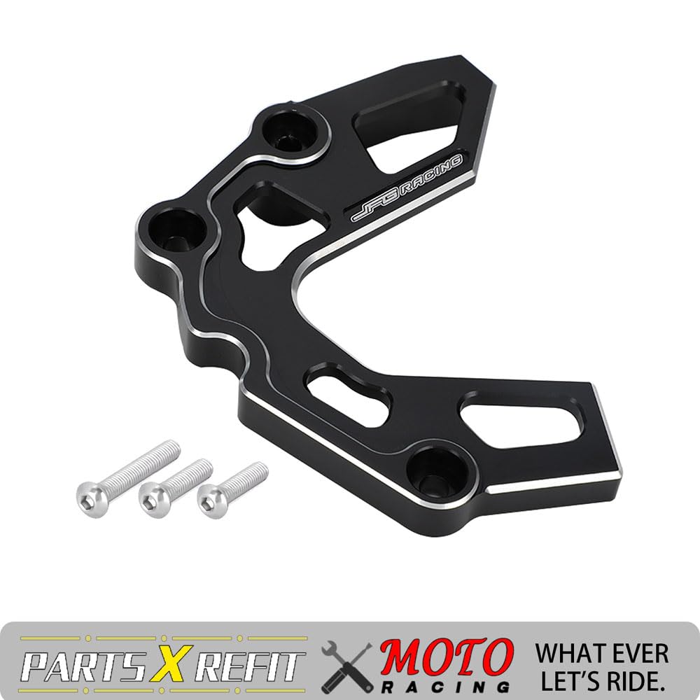 JFG RACING Dirt Bike Sprocket Guard Chain Cover Case Saver Guard Protection CNC for KLX 110 KLX110 KLX110L KLX110R 2002-2023 DRZ110 2003-2006 Black