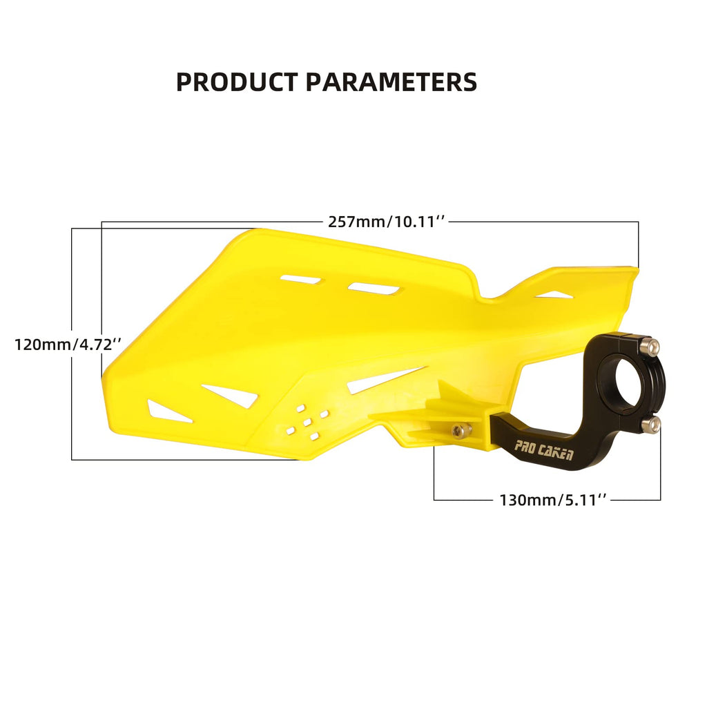 Universal 7/8" 22mm and 1 1/8" 28mm Handle Bar Hand Guards CNC Bracket for Dirt Bike Motocross ATV Scooter for CRF KLX KX LTR TRX SX SXF EXC XCW Grizzly Hawk 250 Bicycles-Red