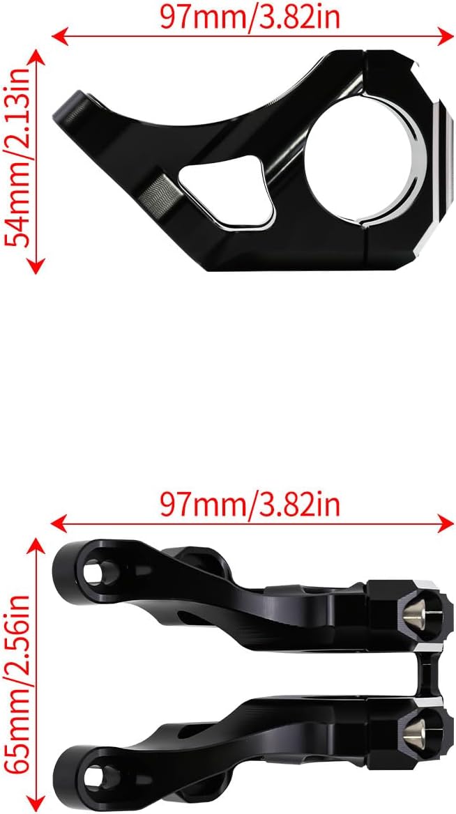 Front Handlebar Bracket for Surron Light Bee X/S/X160/X260 Dirtbike Off-Road Motorcycle Modification Aluminum Alloy Handlebar Faucet Bracket (Black)