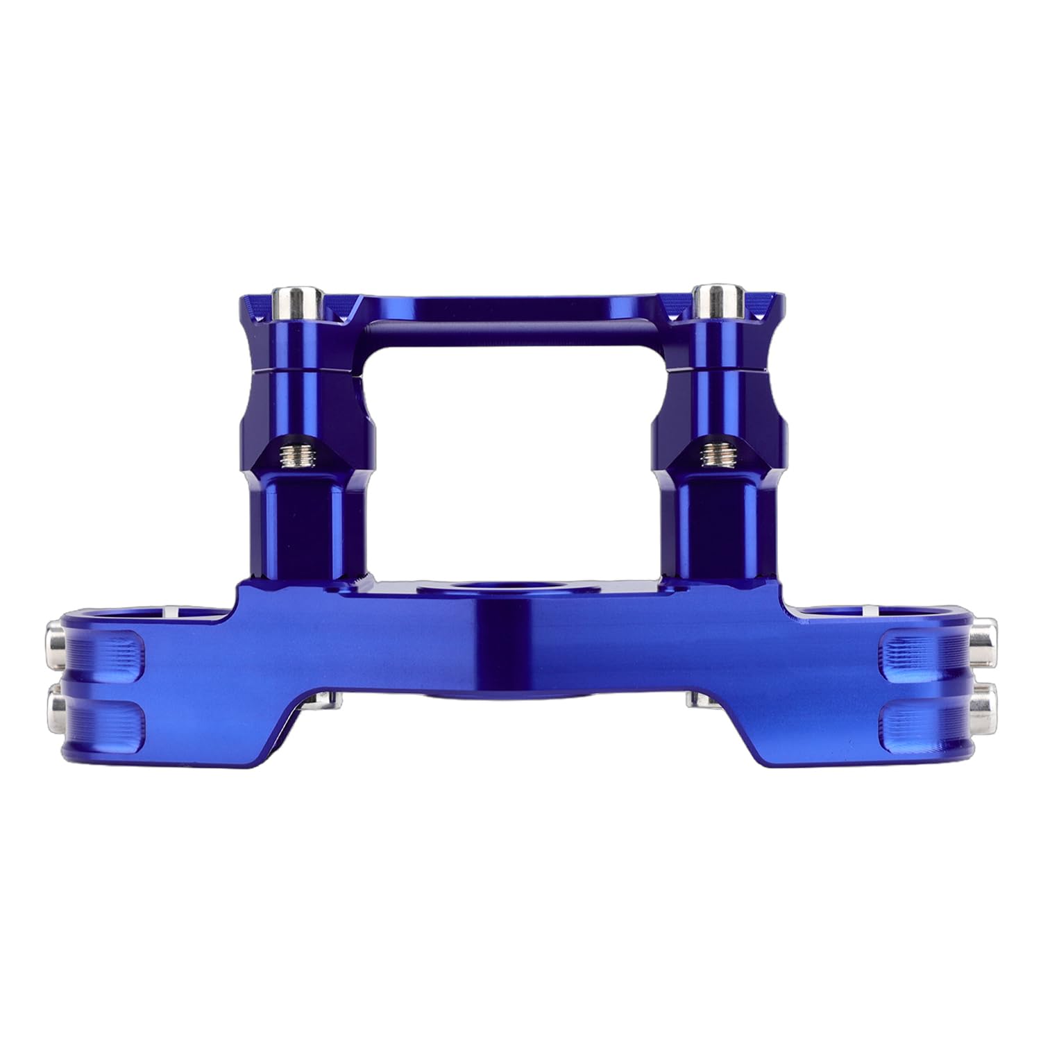 Triple Clamp with Risers Set for TTR 110 TTR110E TTR 110E 2008-2025, CNC Machined Aluminum Alloy | Handlebar Riser | Hard-Anodized | Direct Fit | Easy Installation Black