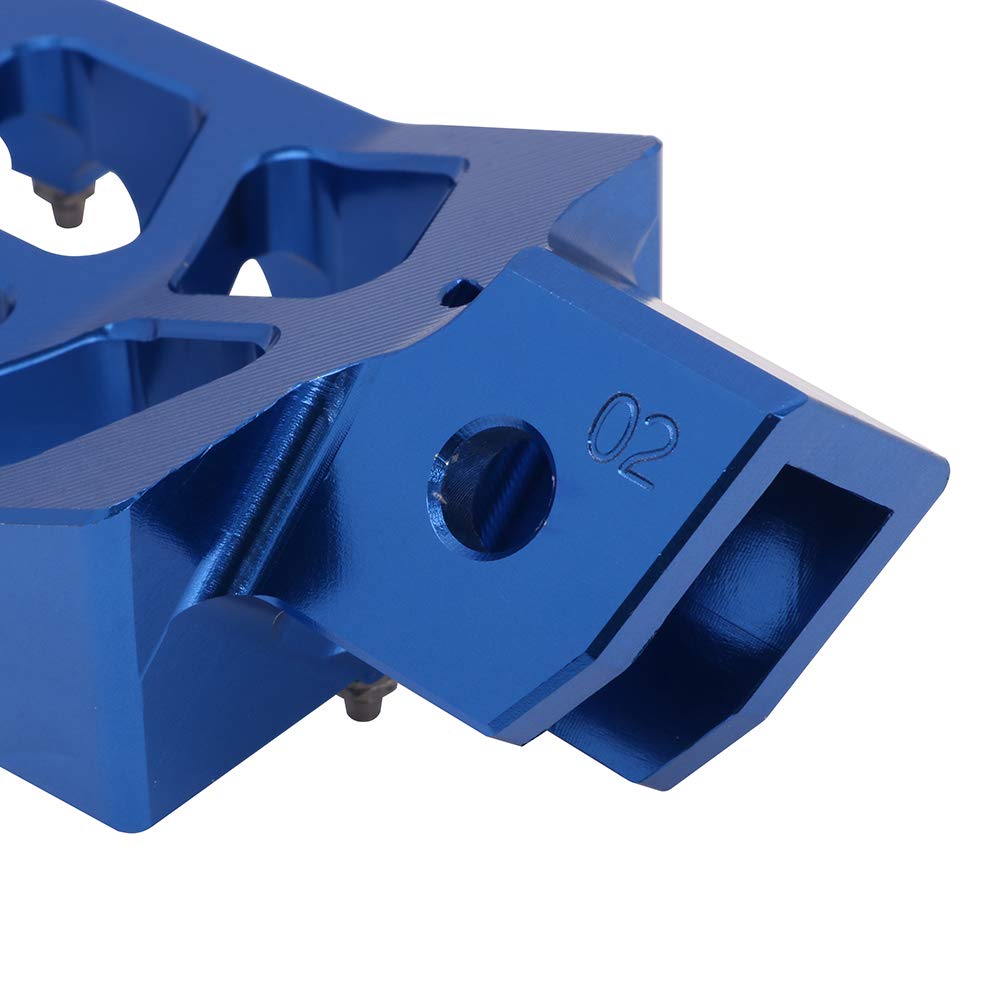 AnXin Dirt Bike Foot Pegs Motorcycle Footpegs Foot Pedals Rests CNC for TTR 110 TTR110 TTR 110E TTR110E 2011-2023 Pit Bike Blue