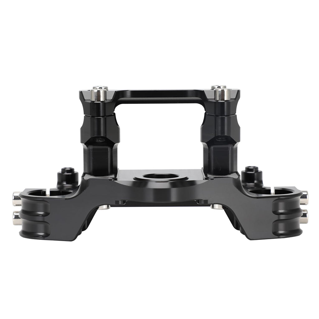 Motorcycle Top Triple Clamp 7/8" 22MM Upper Triple Tree Bar Mount with Risers Set CNC for CRF110 CRF110F 2013-2024 CRF125F CRF125FB 2019-2024 CRF 110F 125F 125FB Red
