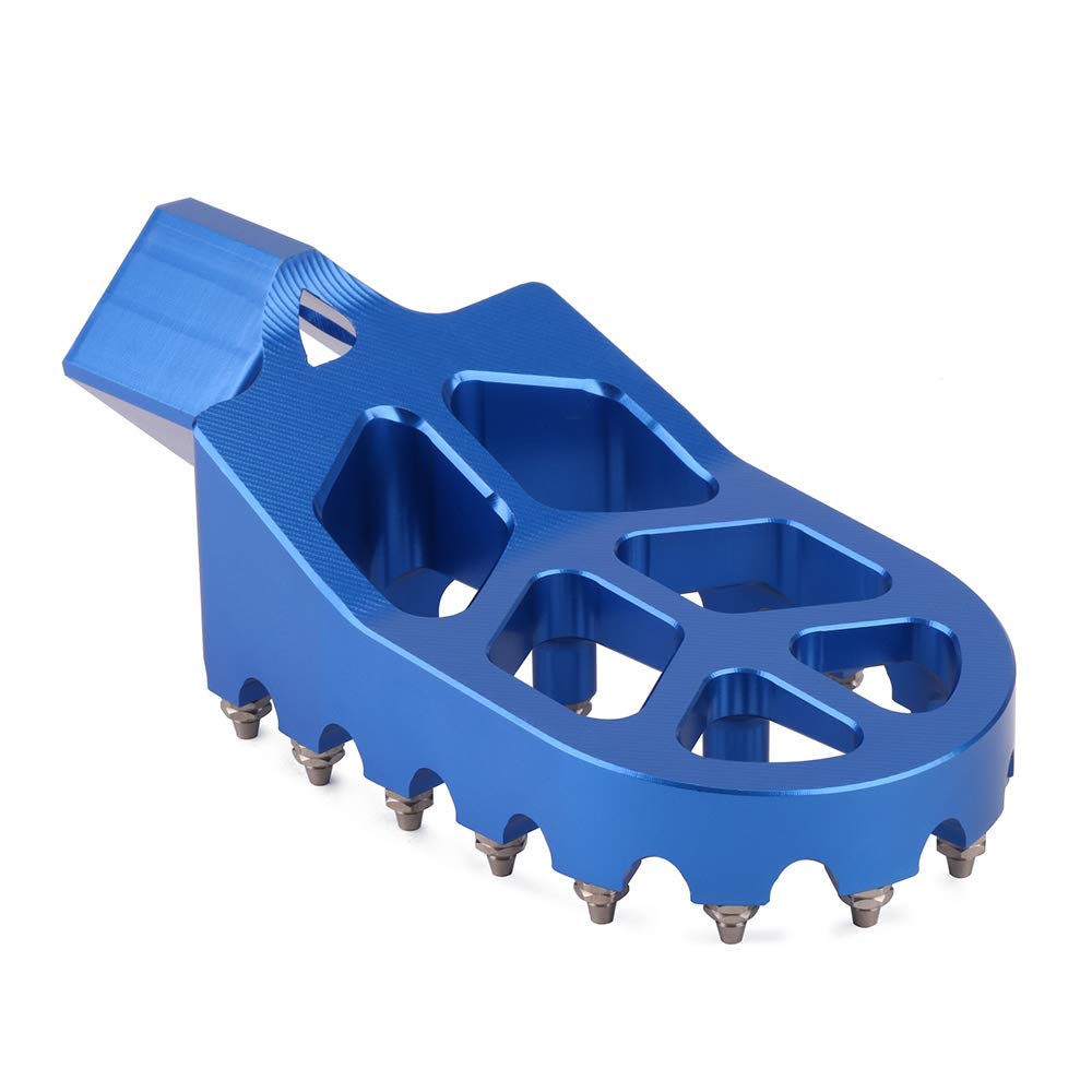 AnXin Dirt Bike Foot Pegs Motorcycle Footpegs Foot Pedals Rests CNC for TTR 110 TTR110 TTR 110E TTR110E 2011-2023 Pit Bike Blue