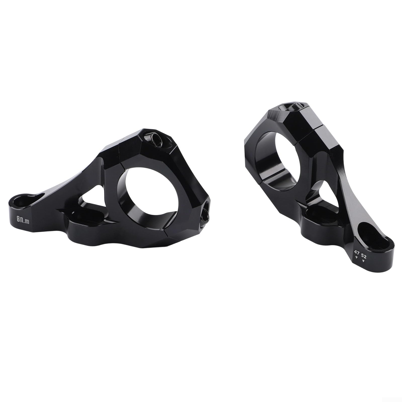 Direct Mount Stem 31.8mm 6061 Aluminium Alloy CNC For DH Dual Crown Fork Mountain Bike For Surron For Light Bee Dirt Bike, 35Mm Rise, Black/Purple/Orange/Silver(Black)