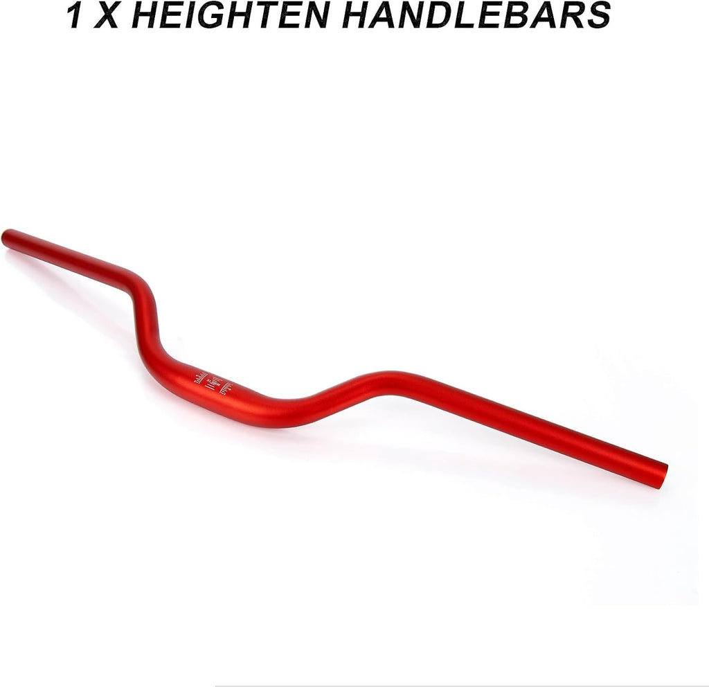 Motorcycle Handle Bars, PSLER Heighten Handlebars 7/8 22mm Handlebars 31.8mm Riser Handlebar for Sur Ron Light Bee X/S Segway X160/X260 Talaria Sting MX3 R MX4 Talaria XXX E-Ride Pro 79Bike (Black)