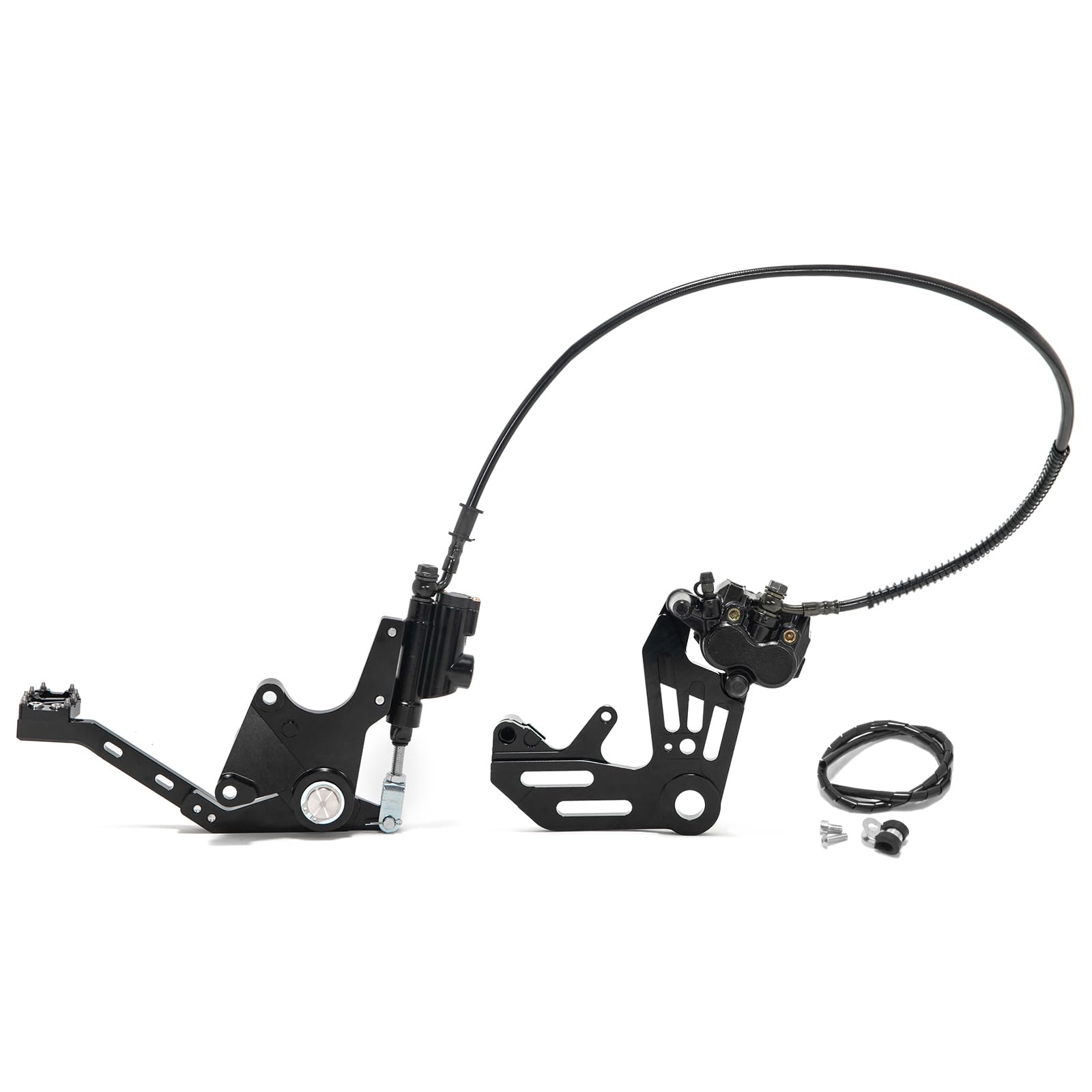 TOFR Hydraulic Rear Foot Brake Dual Caliper Bracket for Talaria Sting MX3 / R MX4 Mineral Oil Aluminum