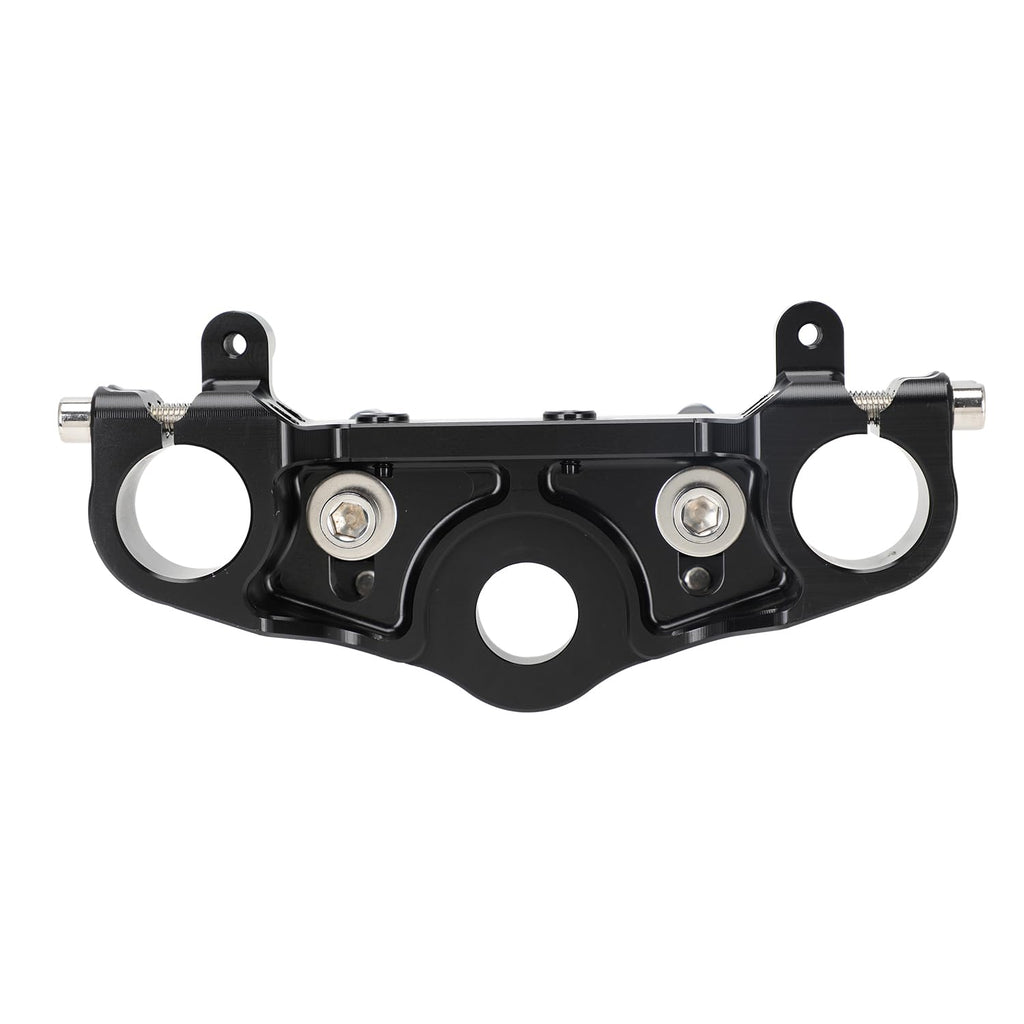 Motorcycle Top Triple Clamp 7/8" 22MM Upper Triple Tree Bar Mount with Risers Set CNC for CRF110 CRF110F 2013-2024 CRF125F CRF125FB 2019-2024 CRF 110F 125F 125FB Red