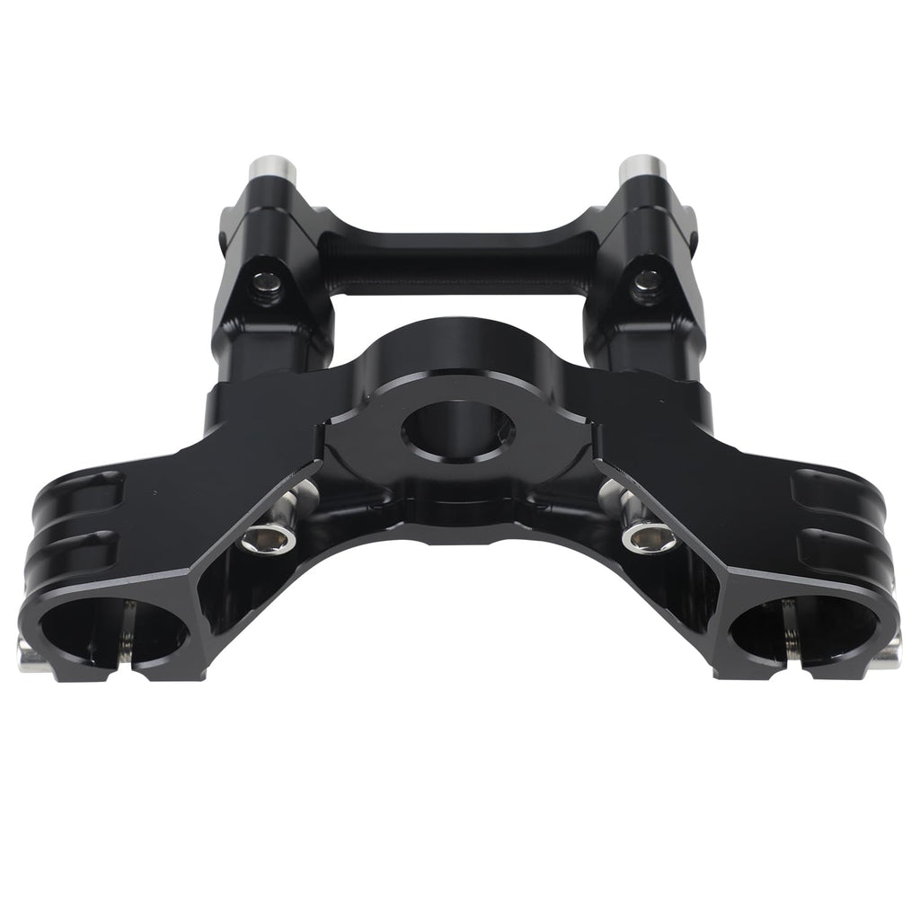 Motorcycle Top Triple Clamp 7/8" 22MM Upper Triple Tree Bar Mount with Risers Set CNC for CRF110 CRF110F 2013-2024 CRF125F CRF125FB 2019-2024 CRF 110F 125F 125FB Red