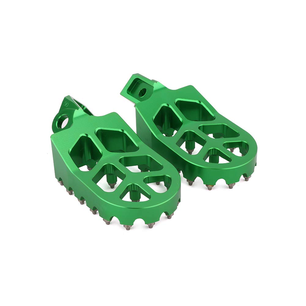 AnXin Dirt Bike Foot Pegs Motorcycle Footpegs Foot Pedals Rests CNC for KLX 110 KLX110 2002-2023 KLX110L 2010-2023 KX60 1998-2003 Pit Bike Black