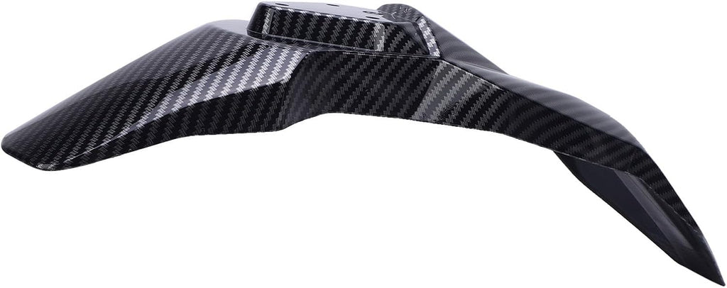 Pomya Motorcycle Front Mudguard, Carbon Fiber Style ABS Front Splash Guard Fender with Impact Proof Design Replacement for Talaria Sting X3 MX3 MX4