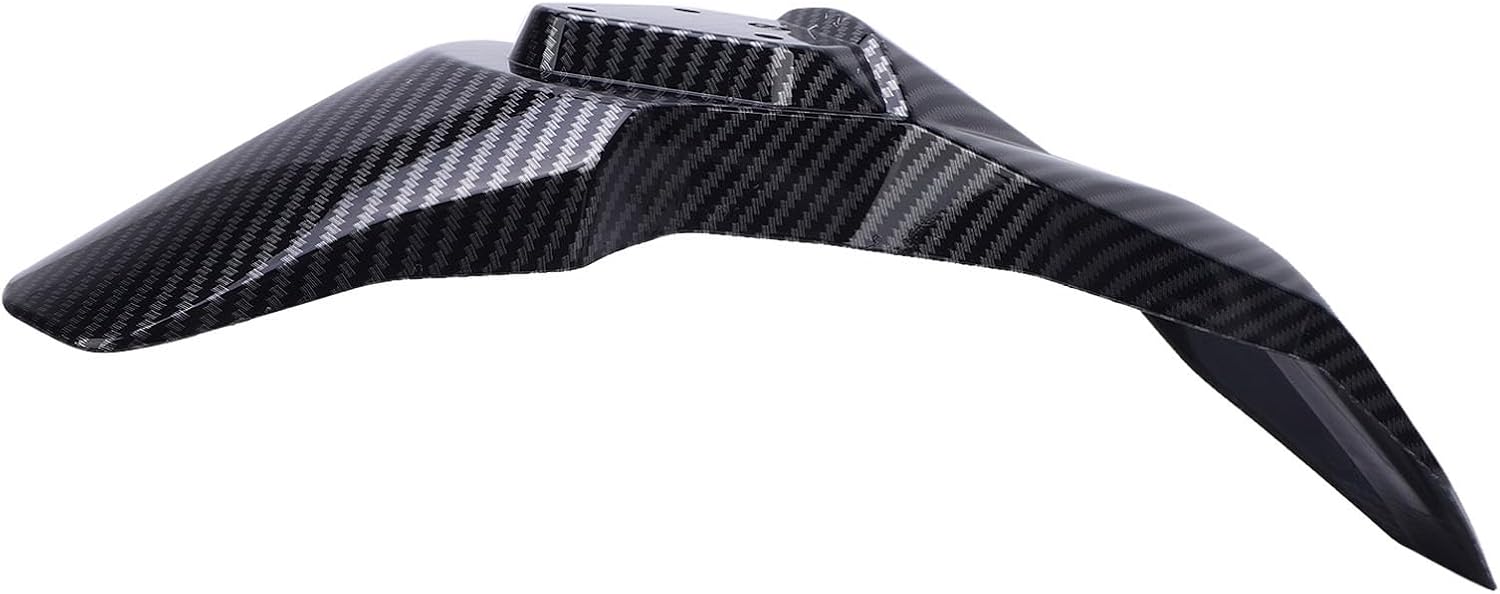 Pomya Motorcycle Front Mudguard, Carbon Fiber Style ABS Front Splash Guard Fender with Impact Proof Design Replacement for Talaria Sting X3 MX3 MX4