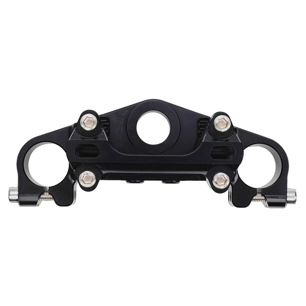 Triple Clamp with Risers Set for TTR 110 TTR110E TTR 110E 2008-2025, CNC Machined Aluminum Alloy | Handlebar Riser | Hard-Anodized | Direct Fit | Easy Installation Black
