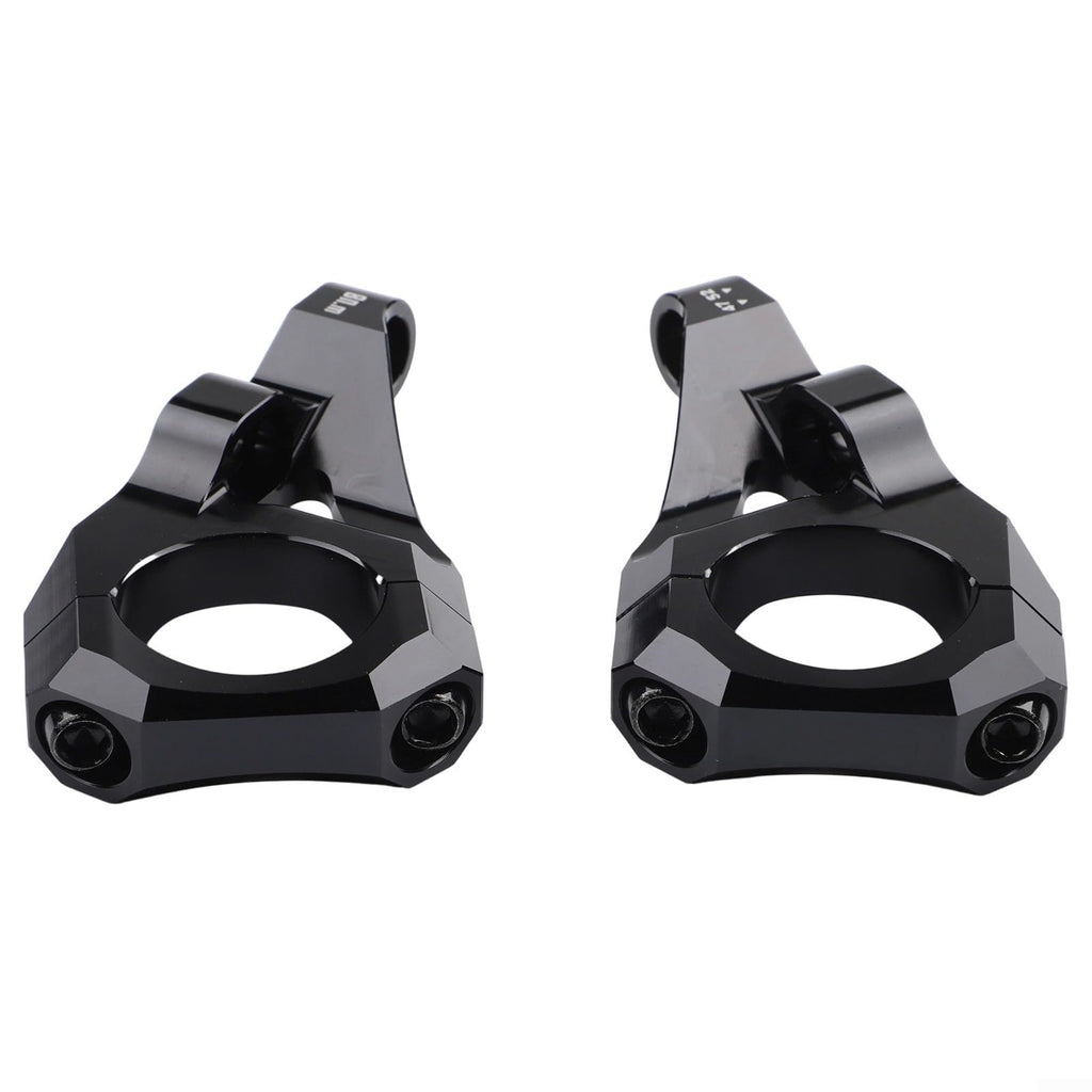 Direct Mount Stem 31.8mm 6061 Aluminium Alloy CNC For DH Dual Crown Fork Mountain Bike For Surron For Light Bee Dirt Bike, 35Mm Rise, Black/Purple/Orange/Silver(Black)