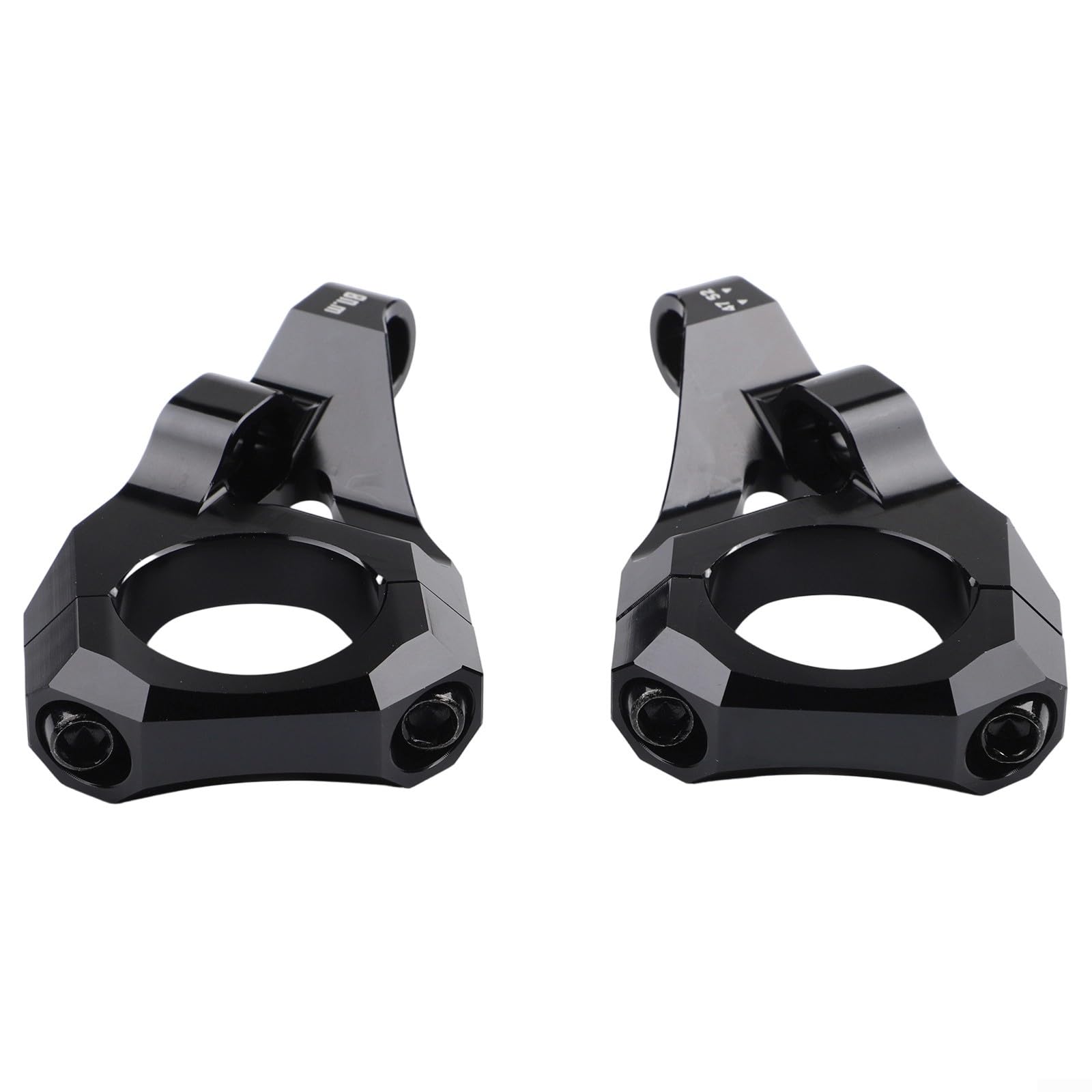 Direct Mount Stem 31.8mm 6061 Aluminium Alloy CNC For DH Dual Crown Fork Mountain Bike For Surron For Light Bee Dirt Bike, 35Mm Rise, Black/Purple/Orange/Silver(Black)
