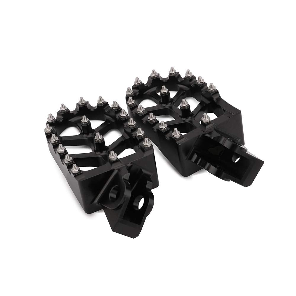 AnXin Dirt Bike Foot Pegs Motorcycle Footpegs Foot Pedals Rests CNC for KLX 110 KLX110 2002-2023 KLX110L 2010-2023 KX60 1998-2003 Pit Bike Black