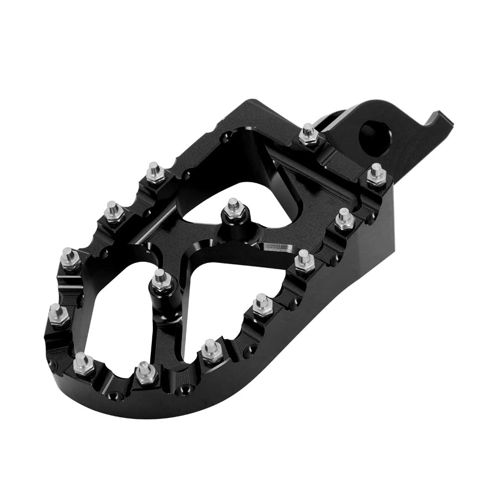 AnXin Dirt Bike Foot Pegs Motorcycle Footpegs Foot Pedals Rests CNC for KLX 110 KLX110 2002-2023 KLX110L 2010-2023 KX60 1998-2003 Pit Bike Black