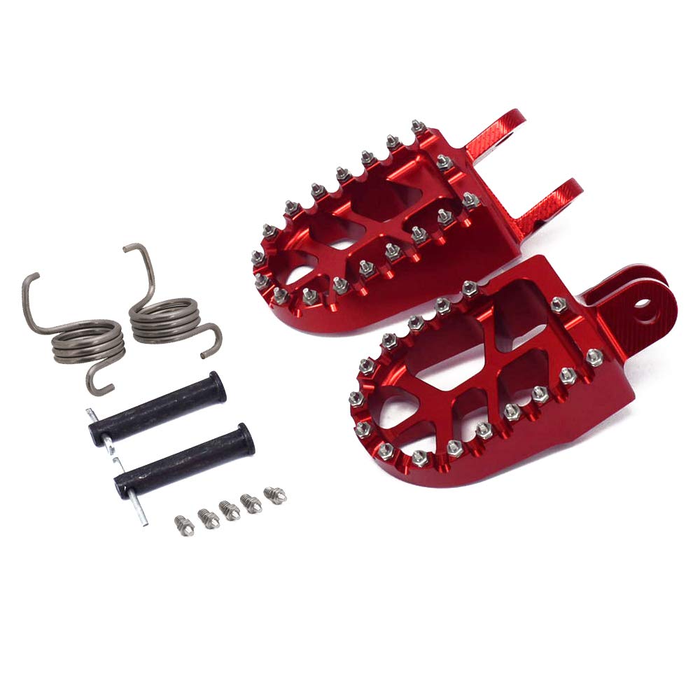 AnXin Dirt Bike Foot Pegs Motorcycle Footpegs Foot Pedals Rests CNC For CRF 110 CRF110F 2013-2022 CRF125F 2014-2023 Dirt Pit Bike Silver
