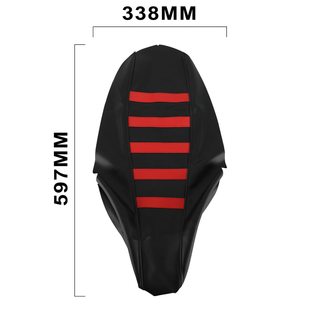 Ribbed Dirt Bike Seat Cover Gripper Soft for CRF 110 125F CRF110F CRF125F 2023 2024 2025 Pit Bike Non-Slip Surface Protector Black