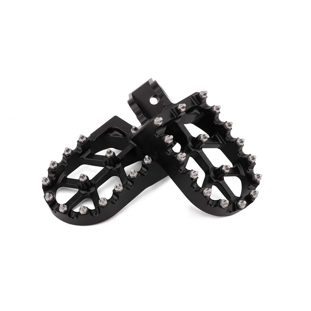 AnXin Dirt Bike Foot Pegs Motorcycle Footpegs Foot Pedals Rests CNC for KLX 110 KLX110 2002-2023 KLX110L 2010-2023 KX60 1998-2003 Pit Bike Black