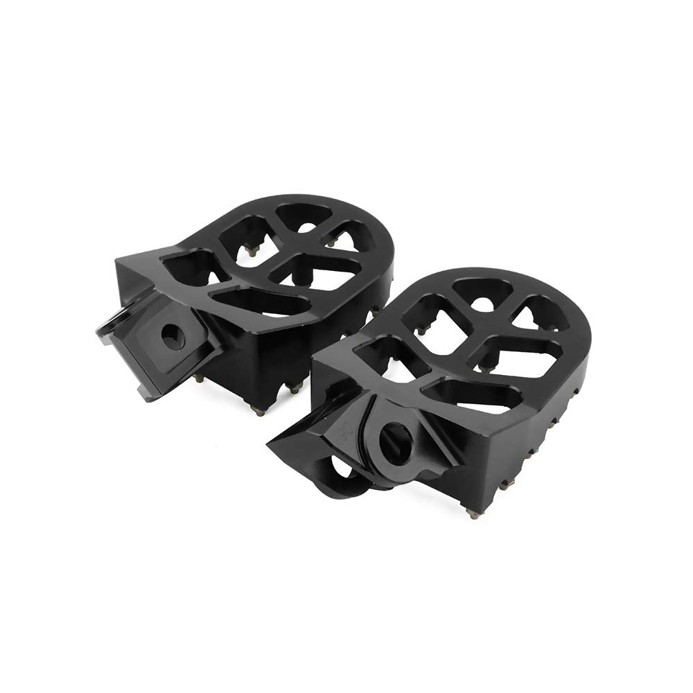AnXin Dirt Bike Foot Pegs Motorcycle Footpegs Foot Pedals Rests CNC for KLX 110 KLX110 2002-2023 KLX110L 2010-2023 KX60 1998-2003 Pit Bike Black