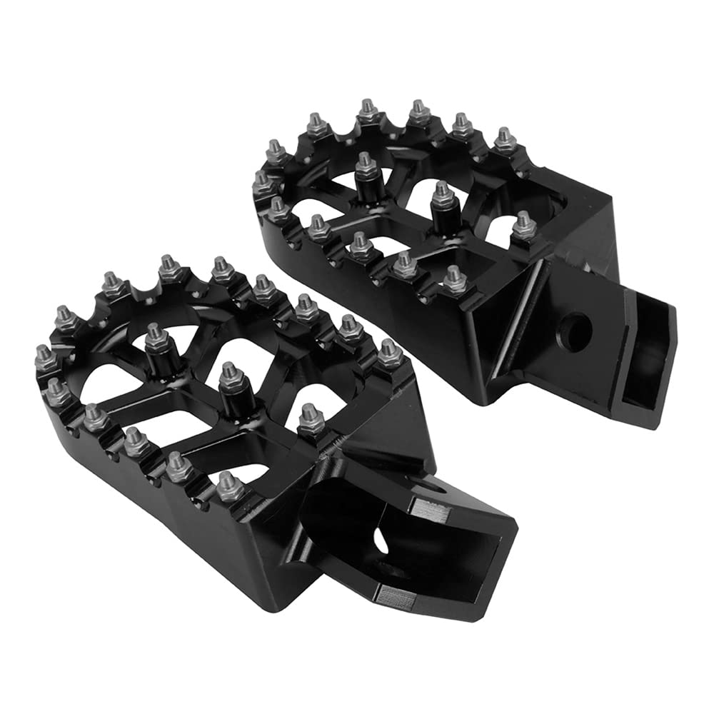 AnXin Dirt Bike Foot Pegs Motorcycle Footpegs Foot Pedals Rests CNC for TTR 110 TTR110 TTR 110E TTR110E 2011-2023 Pit Bike Blue