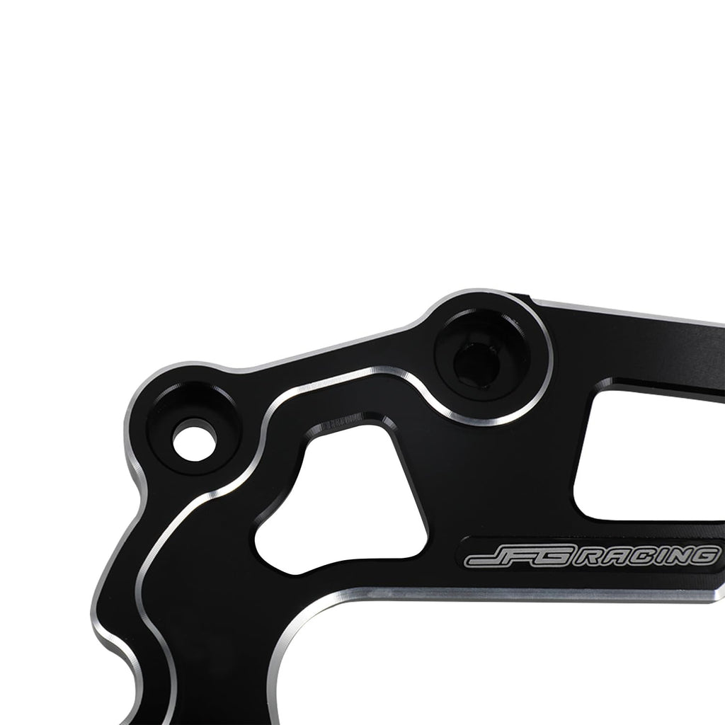 JFG RACING Dirt Bike Sprocket Guard Chain Cover Case Saver Guard Protection CNC for KLX 110 KLX110 KLX110L KLX110R 2002-2023 DRZ110 2003-2006 Black