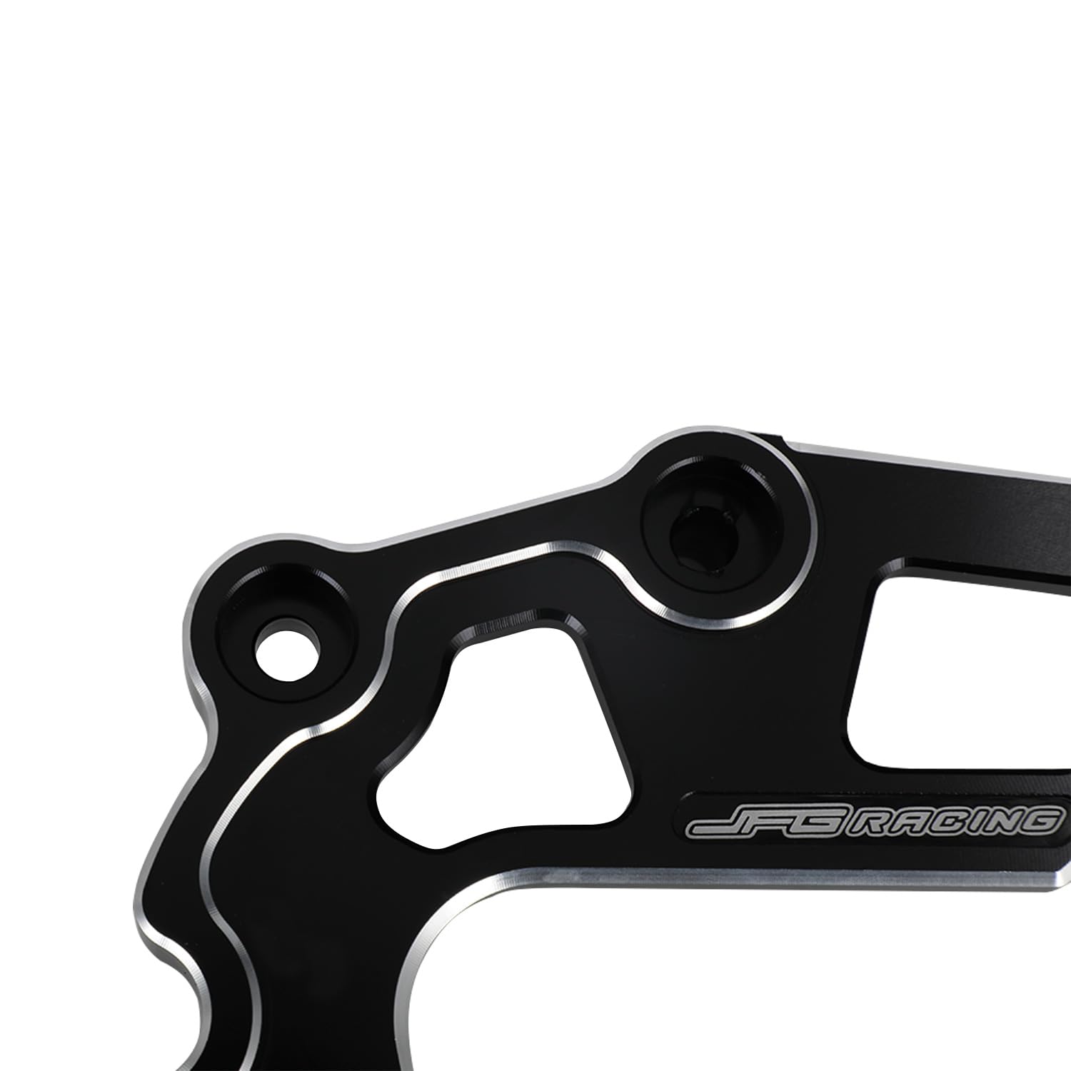 JFG RACING Dirt Bike Sprocket Guard Chain Cover Case Saver Guard Protection CNC for KLX 110 KLX110 KLX110L KLX110R 2002-2023 DRZ110 2003-2006 Black
