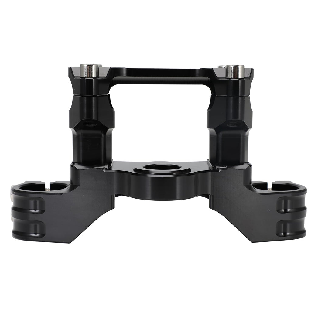 Motorcycle Top Triple Clamp 7/8" 22MM Upper Triple Tree Bar Mount with Risers Set CNC for CRF110 CRF110F 2013-2024 CRF125F CRF125FB 2019-2024 CRF 110F 125F 125FB Red