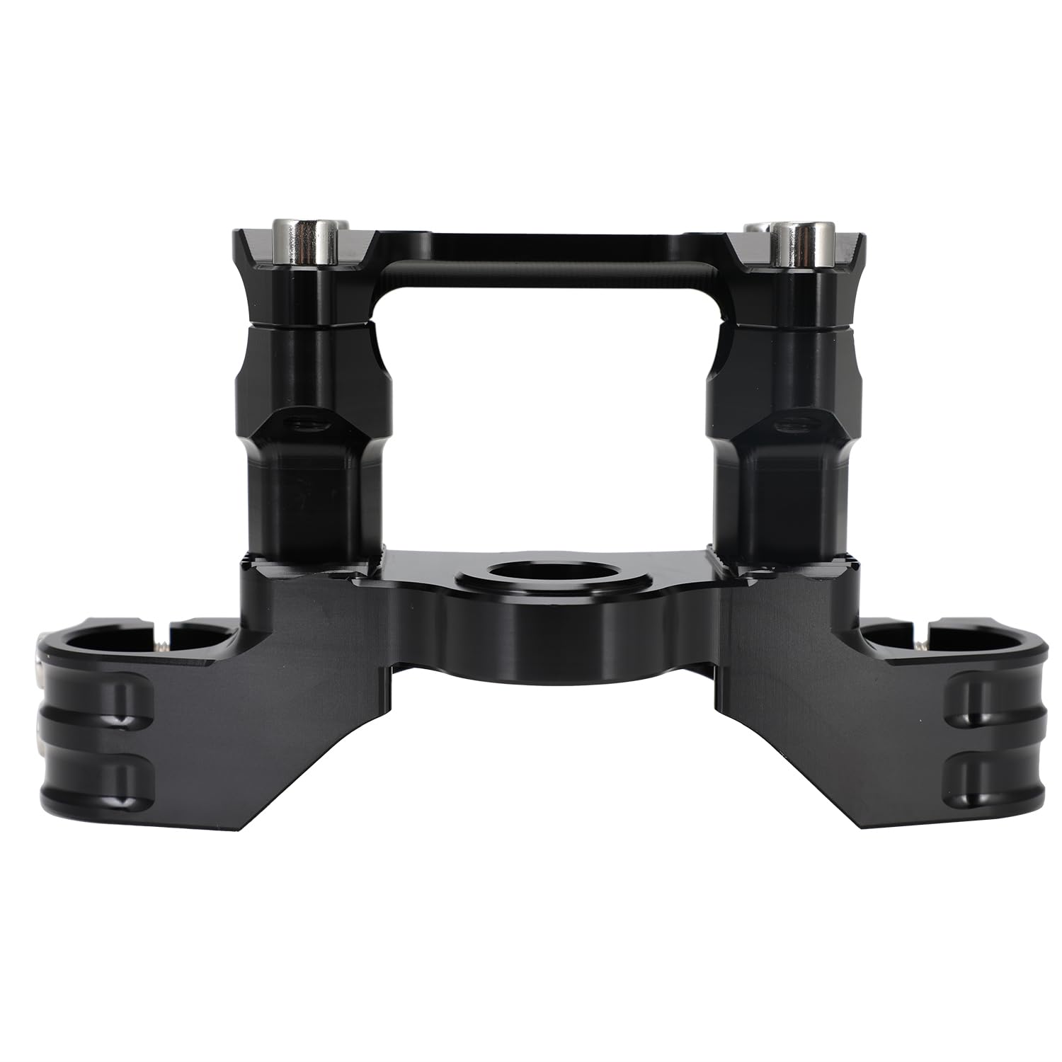 Motorcycle Top Triple Clamp 7/8" 22MM Upper Triple Tree Bar Mount with Risers Set CNC for CRF110 CRF110F 2013-2024 CRF125F CRF125FB 2019-2024 CRF 110F 125F 125FB Red