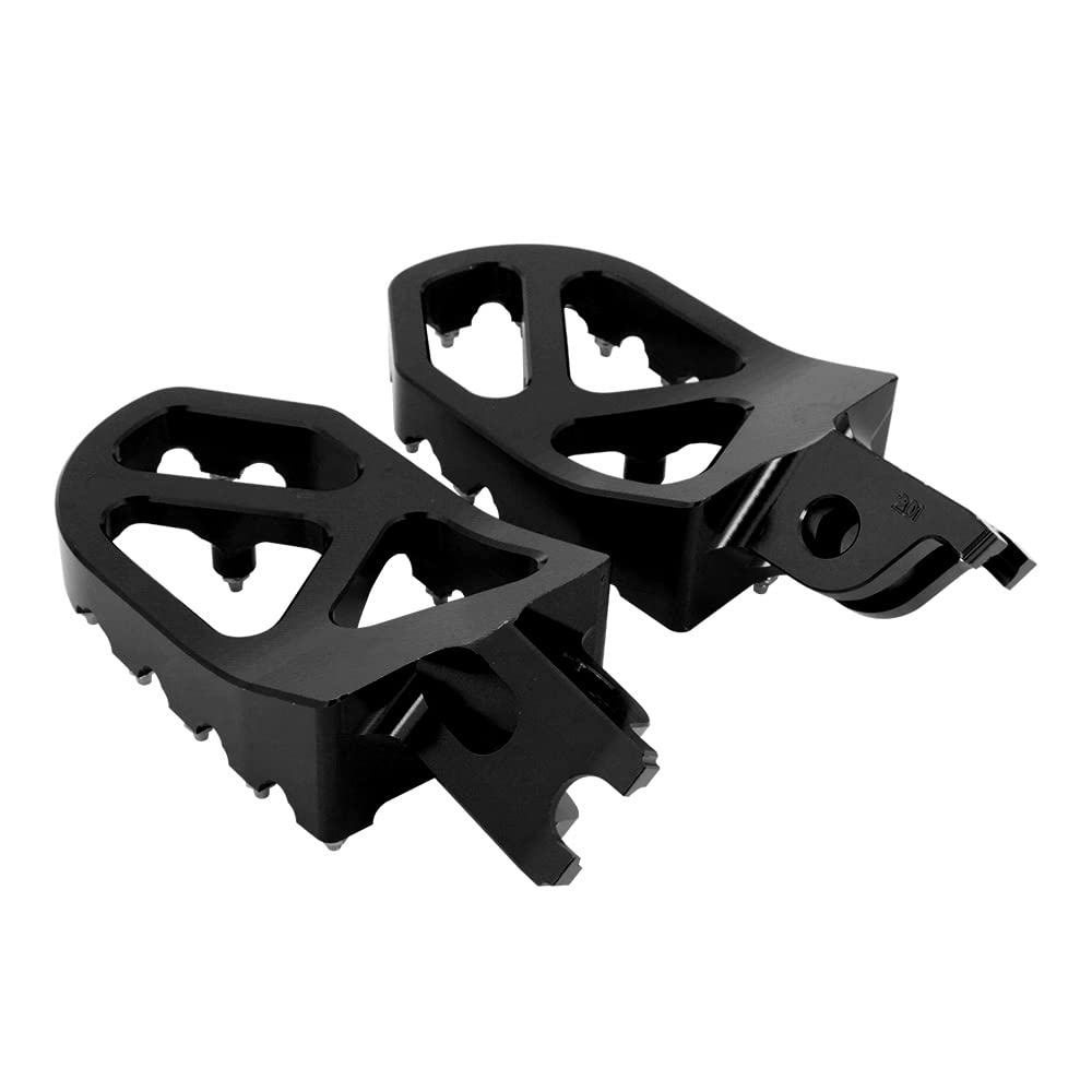 AnXin Dirt Bike Foot Pegs Motorcycle Footpegs Foot Pedals Rests CNC for KLX 110 KLX110 2002-2023 KLX110L 2010-2023 KX60 1998-2003 Pit Bike Black