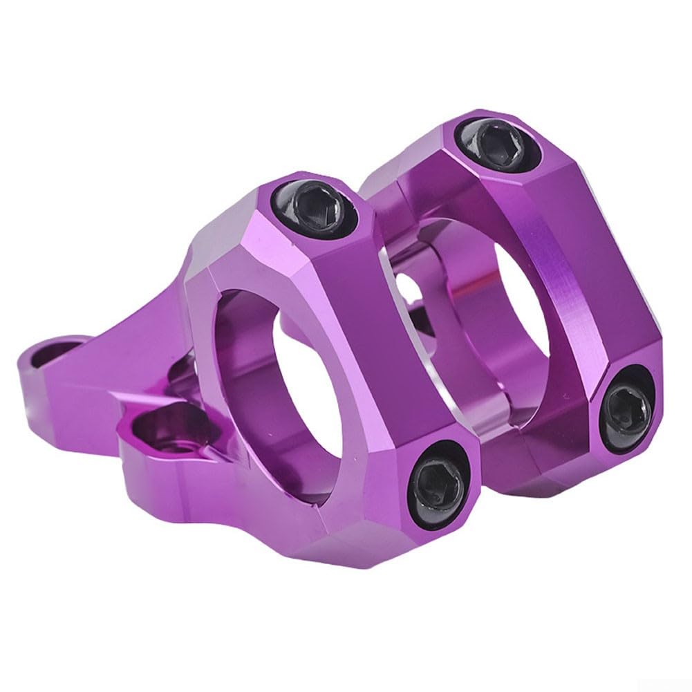 Direct Mount Stem 31.8mm 6061 Aluminium Alloy CNC For DH Dual Crown Fork Mountain Bike For Surron For Light Bee Dirt Bike, 35Mm Rise, Black/Purple/Orange/Silver(Black)